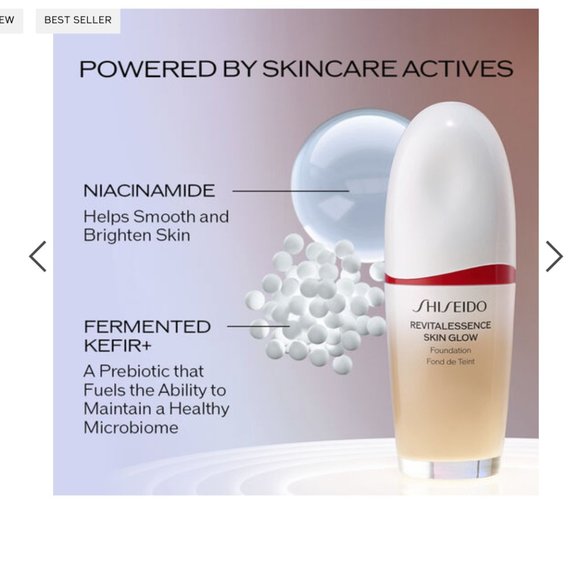 SHISEIDO REVITALESSENCE SKIN GLOW FOUNDATION 340 OAK - Picture 2 of 3